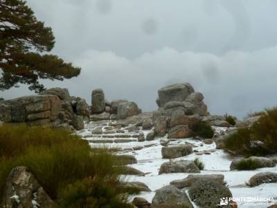 Hiking Calzada Romana de Cercedilla; la pedriza viajes singles puente de diciembre valverde de los a